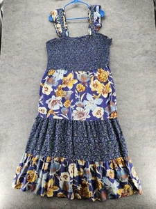 Maurices Dress Womens 2X Sleeveless Blue Floral - Picture 1 of 7