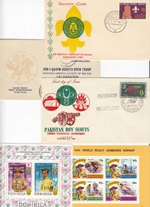 Boy Scouts Jamboree 3 Pakistan Covers FDC & Souvenir Ghana & Dominica Panes-8027 - Picture 1 of 5