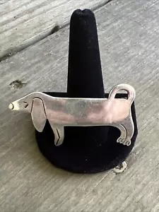 Vintage Mexico Sterling Silber 925 Hund Dackel Brosche - Bild 1 von 6