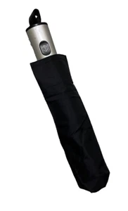 Shedrain Solid Black Compact Auto Open Auto Close Umbrella - Picture 1 of 5