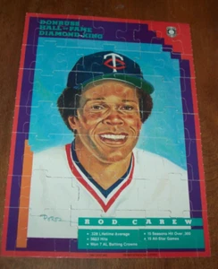 1991 Leaf Diamond King Puzzle Rod Carew Assembled Puzzle (Is taped together) - Picture 1 of 2