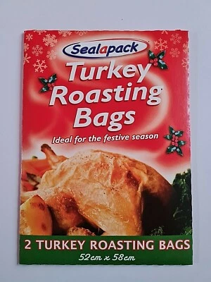 Turkey Roasting Bags (52 x 58cm) Cooking Poultry Chicken Turkey Meat Fish Veg - Image 1 of 2