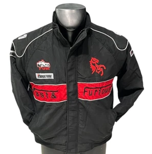 Kids Boys Unisex Fast and Furious Black Zip Up Racing Jacket Age 2-16 - Picture 1 of 5