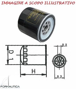 FILTRO OLIO AVVITABILE PER MOTORE FUORIBORDO HONDA 40 HP. - Foto 1 di 1