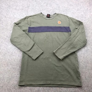 Vintage Nike Sweatshirt Boys XL Green Blue Crewneck Embroidered Swoosh * - Picture 1 of 8