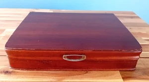 Vintage Mahogany Cutlery Box Empty - Picture 1 of 7