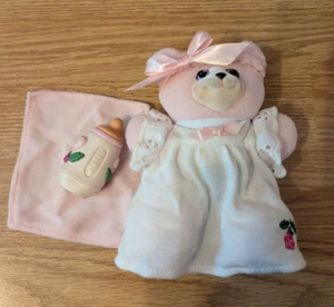 Vintage Fisher Price Briarberry Baby Anna Bear Plush Stuffed Animal Pink 1999 - Picture 1 of 5