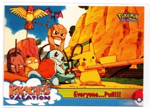 #52 Everyone... Pull!!! | 1999 Pokémon The First Movie | EX | Black Topps Logo - Picture 1 of 2