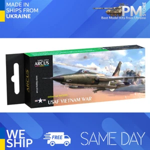 Arcus A5005 Set de peintures acryliques USAF guerre du Vietnam 6 couleurs en set 10ml - Photo 1 sur 3