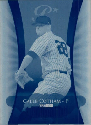 2010 TriStar Pursuit CALEB COTHAM #117 Rookie Press Plate 1/1 - Image 1 of 2