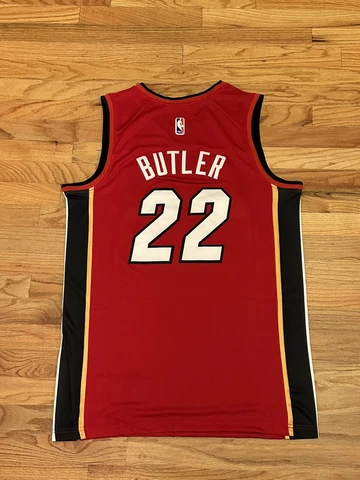 Jimmy Butler #22 Miami Heat Red Jersey Stitched MENS XL Size 52 Replica Cover