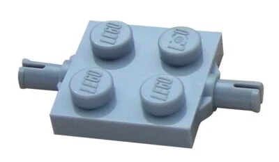 Lego 50 Stück Achsplatte hellgrau (light bluish gray) Achse Platte  Pin 4600 Neu - Bild 1 von 3
