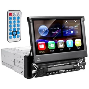 Autoradio Stereo 7"" Multimedia mit digitalem Touchscreen 1-DIN Bluetooth USB UK - Bild 1 von 12