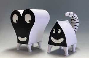 The Frank Book Pupshaw and Pushpaw Multicolor JIM WOODRING Vinyl Figur Sofubi - Bild 1 von 8