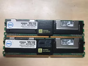 2GB (1GBx2) SNP9F030CK2/2G DELL 2GB PC2-5300 667 MHz DDR2 MEMORY KIT FB-Dimm - Picture 1 of 4