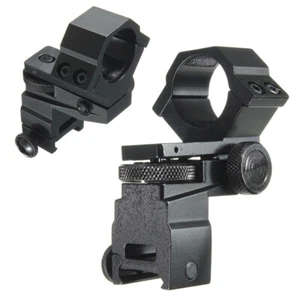 New Hunting 25.4mm Ring Sight Torch Scope Mount Adjust For 20mm Rail Flashlight - Picture 1 of 6