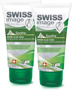 Swiss Image Soothe Aloe vera Hand & Body Moisturizing Gel Twin Pack 2 X 75ml - Picture 1 of 6