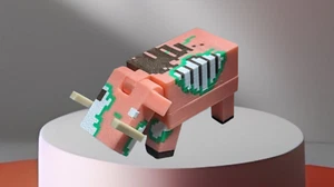 Articulated Minecraft Zoglin, Flexi Fidget Toy, 3D Printed - Picture 1 of 58