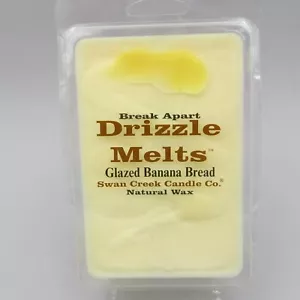 Vela Swan Creek PAN DE PLÁTANO ESMALTADO La llovizna se derrite Romper la cera de soja natural - Imagen 1 de 4