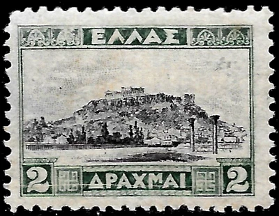 1927 GREECE🔥🔥 Sc#329 "ACROPOLIS" ARCHITECTURE MNH OG VF - Image 1 of 2