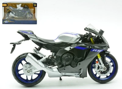 MODELLINO MOTO STATICO KINSMART YAMAHA YZR-R1 SILVER MODELLISMO SCALA 1:12 - Immagine 1 di 4