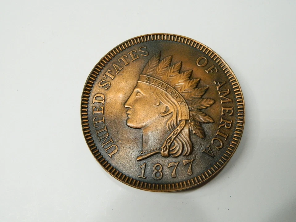 "Hebilla de cinturón cabeza india 1877 3"" por Indiana Metal Craft AC2 IMC" Foto 1 de 2