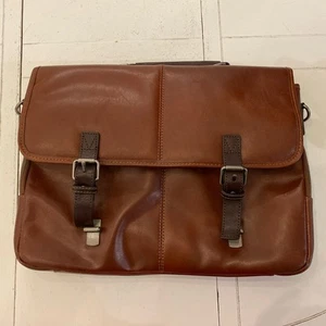 WILSONS Cuero 16" Maletín Adjunto Bolso Mensajero - Excelente - Imagen 1 de 11