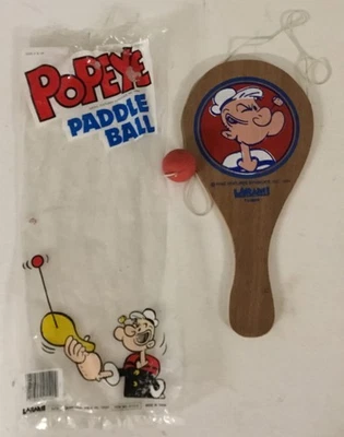 全新包装 罕见 复古 大力水眼 木桨球 玩具 1984 年 Larami 玩具 — 第 1/4 张图片