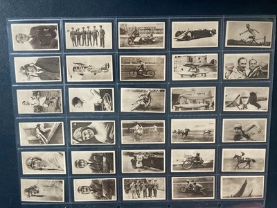cigarette cards speed champions 1930 full set - Image 1 of 2