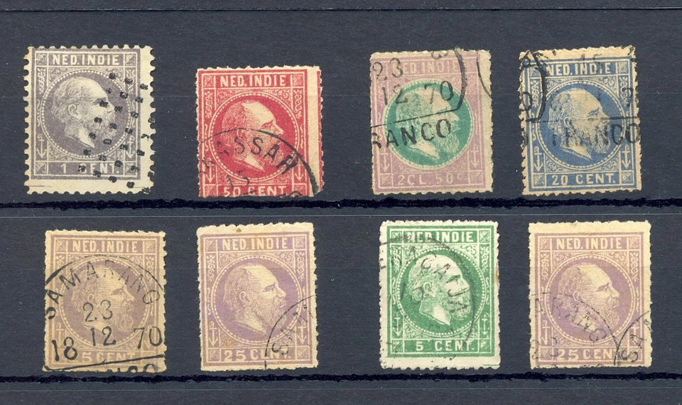 DUTCH INDIES-NED INDIE 8 ST. WILLEM III -WE THINK ALL FOURNIER FAKES -REFERENCE  - Image 1 of 1