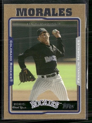 2005 Topps Updates & Highlights #UH306 Franklin Morales Gold #/2005 - Image 1 of 2