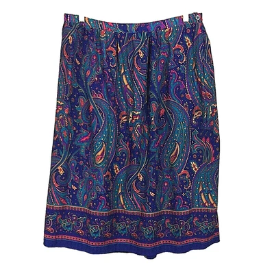 Falda De Colección Floral Paisley Cintura Media 32 pulgadas. Midi multicolor Alfred Dunner a Foto 1 de 4