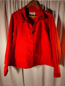 Vintage London Fog Herren 44 Rot Harrington Jacke Reißverschluss Bomber Klassiker - Bild 1 von 6