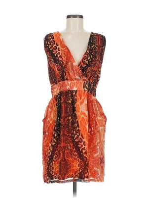 XOXO Women Orange Cocktail Dress 9 - Image 1 of 4