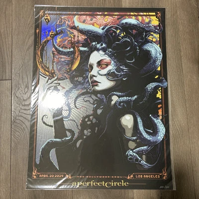 A Perfect Circle 2024 Foil Concert Poster Los Angeles, CA 285/333 HAZMAT 1st Ed. - Image 1 of 4