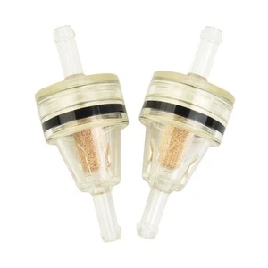 Motorcycle Petrol Filter Pair Suitable for 6mm Internal Diameter Hoses - Picture 1 of 12