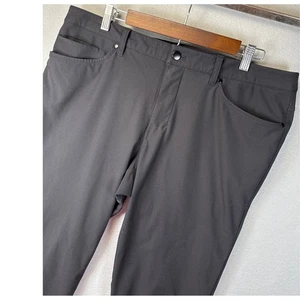 Lululemon ABC Pant Slim Fit Mens Size 36x31 Office Travel Commuter 5 Pocket Blk - Picture 1 of 12