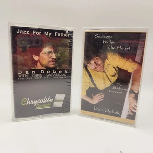 Lot of 2 Dan Dobek Cassettes "Jazz For My Father" & "Seasons Within The Heart" - Picture 1 of 4