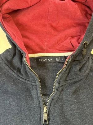 Nautica Full-Zip Hoodie Size Large Sweatshirt - Image 1 of 3