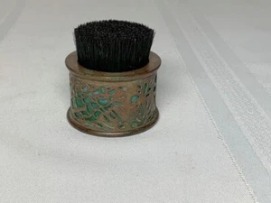 TIFFANY STUDIOS, GRAPEVINE, SMALL ROUND PEN WIPE w BRUSH, GREEN PATINA & GLASS~~ - Picture 1 of 9