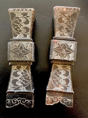 1 paar antike asiatische Altar Vasen - Japan/China  - restaurationsbedürftig - Bild 1 von 4