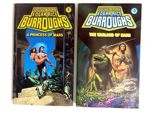 The Martian Tales Of Edgar Rice Burroughs Books 3 & 4 NEW 1984 & 1985 Editions - Picture 1 of 3