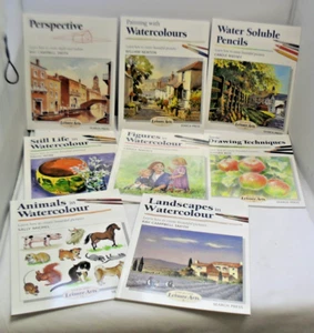 Leisure Arts Watercolour & Drawing Technique Book Set Bundle - Picture 1 of 5