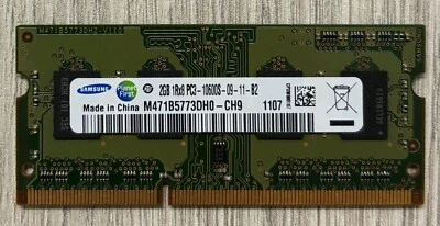 RAM SO-DIMM DDR3 Samsung 2GB PC10600 M471B5773DH0-CH9 - Immagine 1 di 4