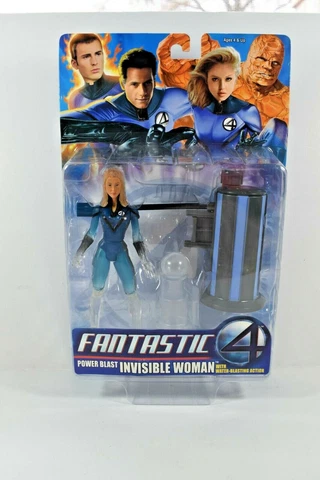 FANTASTIC 4 INVISIBLE WOMAN WITH WATER BLASTING ACTION POWER BLAST  TOYBIZ MIP Cover