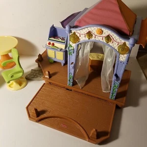 Fisher Price Loving Family BACKYARD CABANA table grill lights sounds Video - Picture 1 of 12