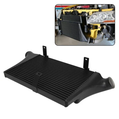 Intercooler For Mitsubishi Lancer Evolution EVO VII VIII IX 7 8 9 Turbo Black - Image 1 of 4