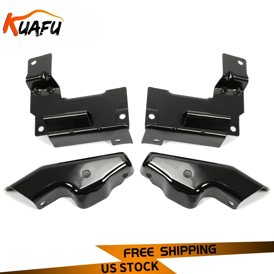 4PCS Front Steel Bumper Brackets Set For 2003-2006 Chevrolet Silverado 1500-3500 - Image 1 of 4