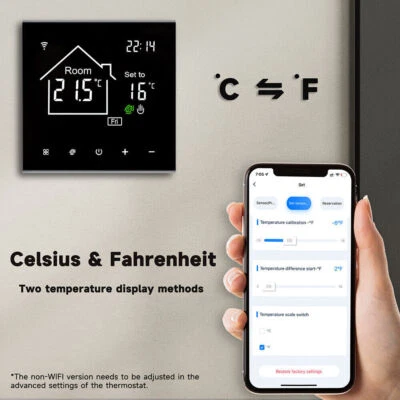 Digital Wifi Fußbodenheizung Raumthermostat Raumtemperaturregler Raumregler Tuya - Bild 1 von 4
