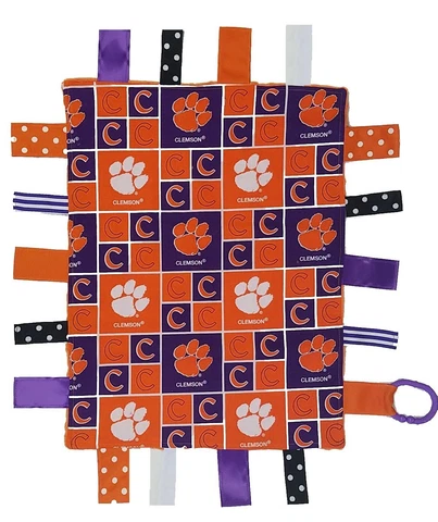 Clemson Tigers Baby Sensory Tag Lovey Blanket Cover